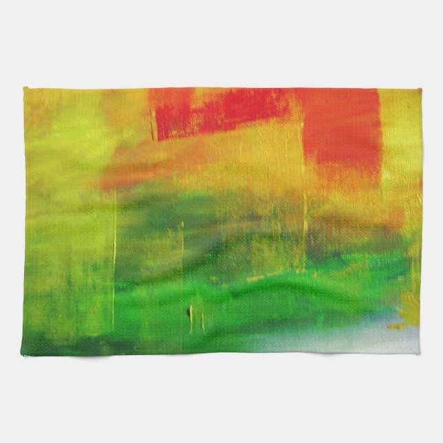 Abstract Painting Tea Towel (Horizontal)