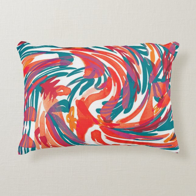 Abstract painting texture. Art wallpaper. Simple d Decorative Cushion (Front)