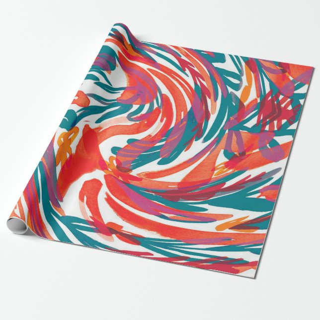 Abstract painting texture. Art wallpaper. Simple d Wrapping Paper (Unrolled)