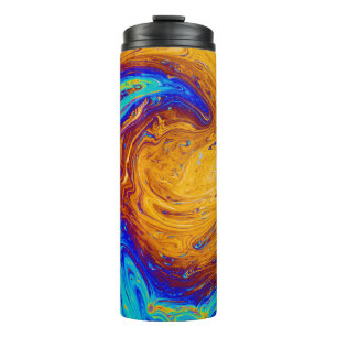 Abstract painting thermal tumbler