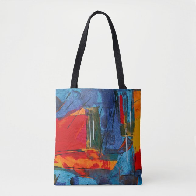 Abstract painting tote bag (Front)