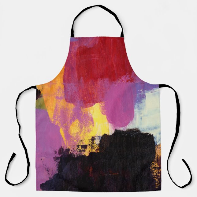 Abstract painting. Trendy art style. Bright color Apron (Front)
