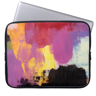 Abstract painting. Trendy art style. Bright colour Laptop Sleeve