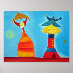 Abstract Painting Value Poster Paper (Matte)