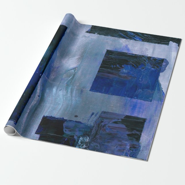 Abstract painting wrapping paper (Unrolled)