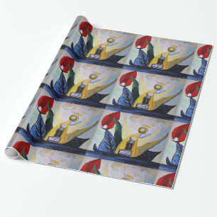 Abstract Painting Wrapping Paper