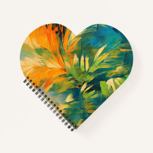 Abstract Palm Burst – Tropical Energy in Motion Notebook
