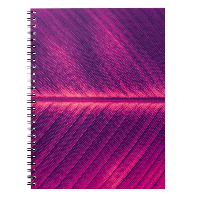 Abstract Palm Leaf: Toned Vein Notebook (Front)