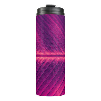 Abstract Palm Leaf: Toned Vein Thermal Tumbler