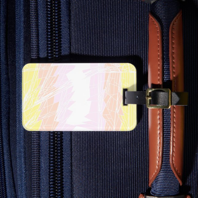 Abstract Pangender Pride Flag   Luggage Tag (Front Insitu 4)