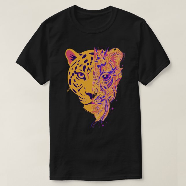 Abstract Panther Identity  | Symbolic Cosmic Art T-Shirt (Design Front)