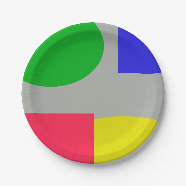 Abstract Paper Plate (Front)