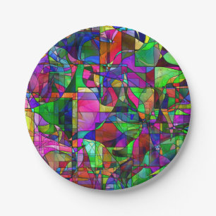 Abstract Paper Plates