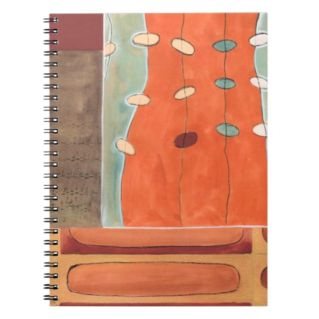 Abstract Parade of Eggs by Erica J Vess Notebook (Front)