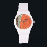 Abstract Parade of Eggs by Erica J Vess Watch<br><div class="desc">This abstract painting by Erica J Vess features a parade of eggs marching past a strip of orange. The multipaneled piece would make an excellent start to a modern art collection. Buy yours today!</div>