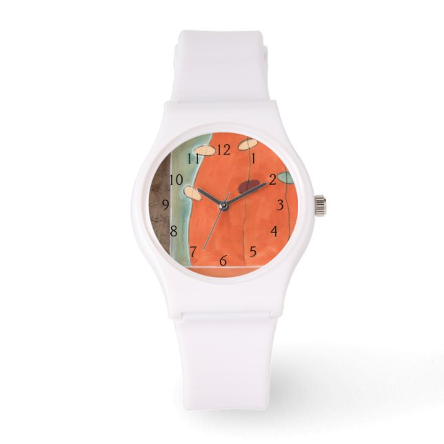 Abstract Parade of Eggs by Erica J Vess Watch (Front)