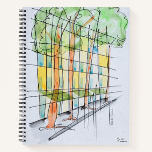 Abstract Parisian Street Paris, France Notebook