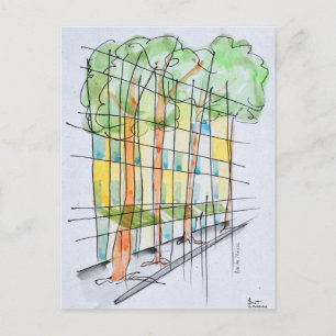 Abstract Parisian Street Paris, France Postcard