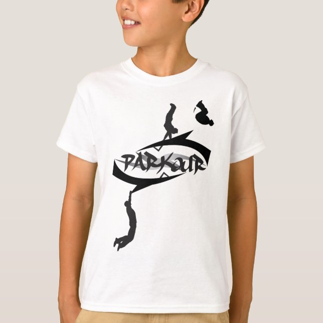 Abstract Parkour Flip T-Shirt (Front)
