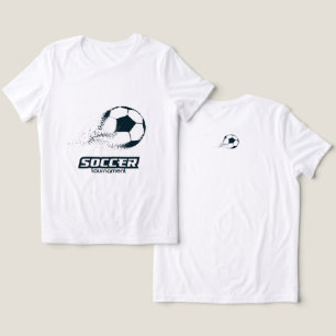 Abstract Particle Soccer Ball Tournament Design Tri-Blend Shirt