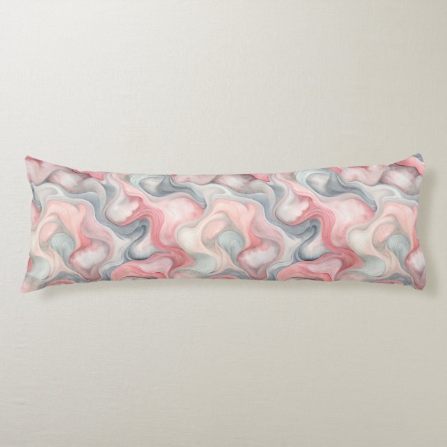 “Abstract Pastel Body Pillow (Front)