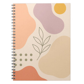 Abstract Pastel Boho Notebook 