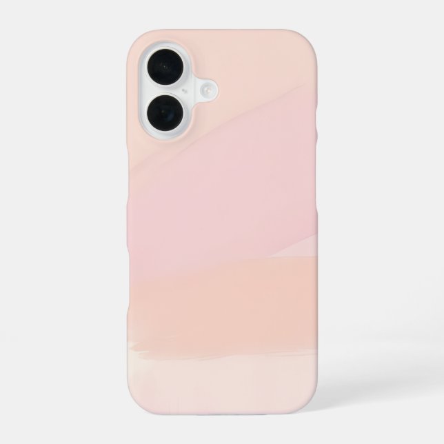 Abstract pastel brush iPhone 16 case (Back)