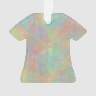 Abstract Pastel Coloured Watercolor Art Ornament