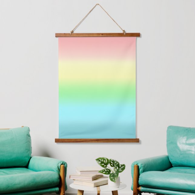 Abstract Pastel Colours Art Hanging Tapestry (Living Room)
