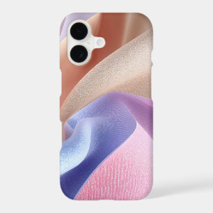 Abstract Pastel Fabric Flow with Gentle Curves