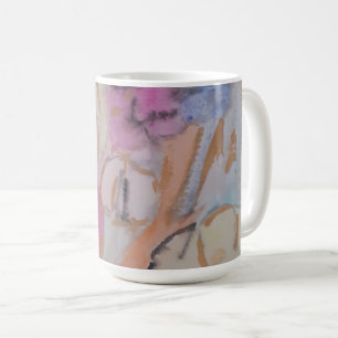 Abstract Pastel Floral  Coffee Mug