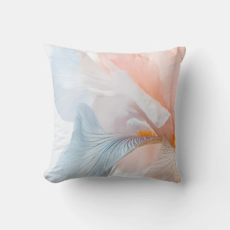 Abstract Pastel Floral Watercolor Throw Pillow 
