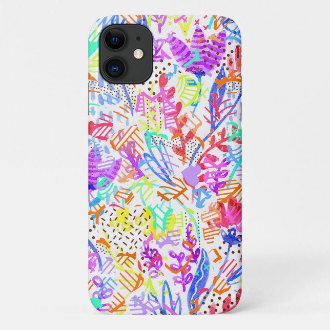 Abstract pastel flowers Case-Mate iPhone case (Back)