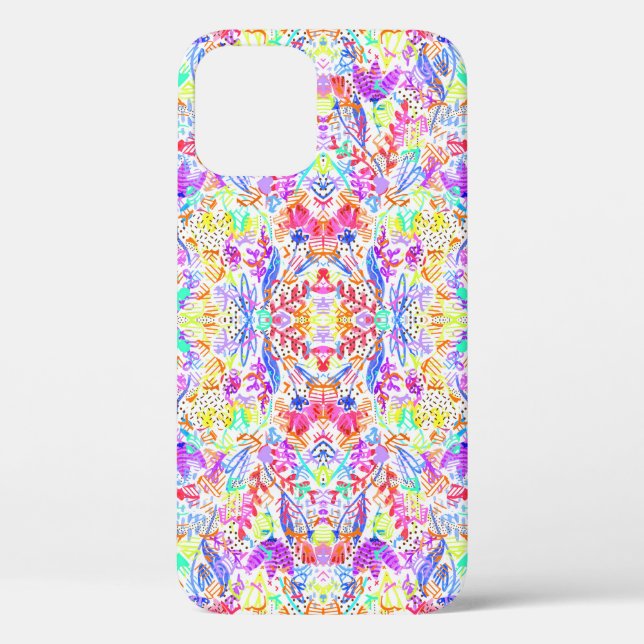 Abstract pastel flowers Case-Mate iPhone case (Back)