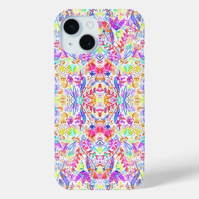 Abstract pastel flowers Case-Mate iPhone case (Back)