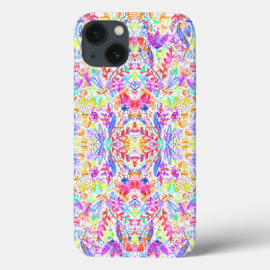 Abstract pastel flowers iPhone 13 case