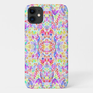 Abstract pastel flowers iPhone 11 case