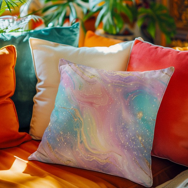 Abstract Pastel Glitter Seamless Pattern Cushion (Creator Uploaded)