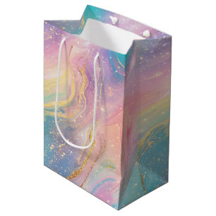 Abstract Pastel Glitter Seamless Pattern Medium Gift Bag