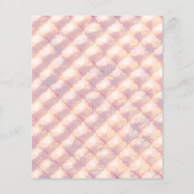 Abstract pastel glowing quatrefoil pattern flyer (Front)
