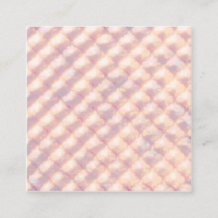 Abstract pastel glowing quatrefoil pattern square business card