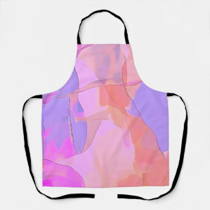Abstract Pastel Layers Apron