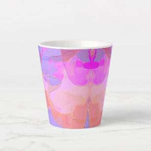 Abstract Pastel Layers small Latte Mug