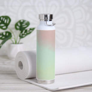 Abstract Pastel Oil Painting Water Bottle