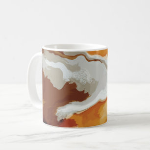 Abstract Pastel Paint Fox Tail Edition Coffee Mug