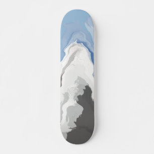 Abstract Pastel Paint Mountain Edition Skateboard