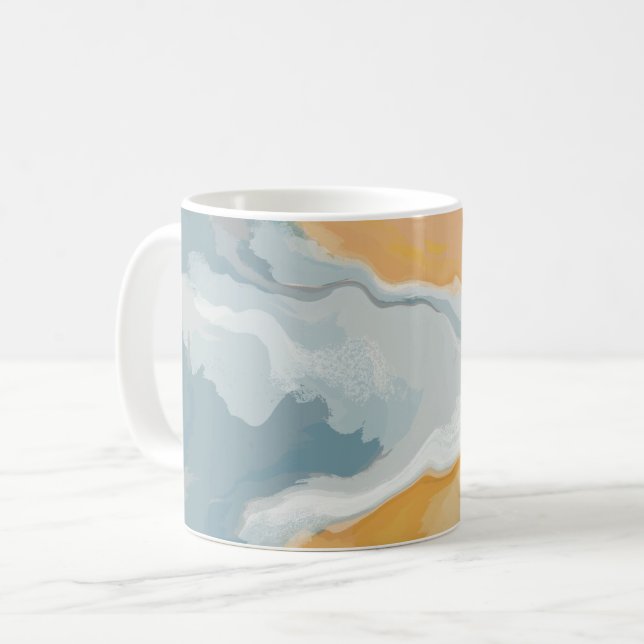 Abstract Pastel Paint Summer Edition Coffee Mug (Front Left)