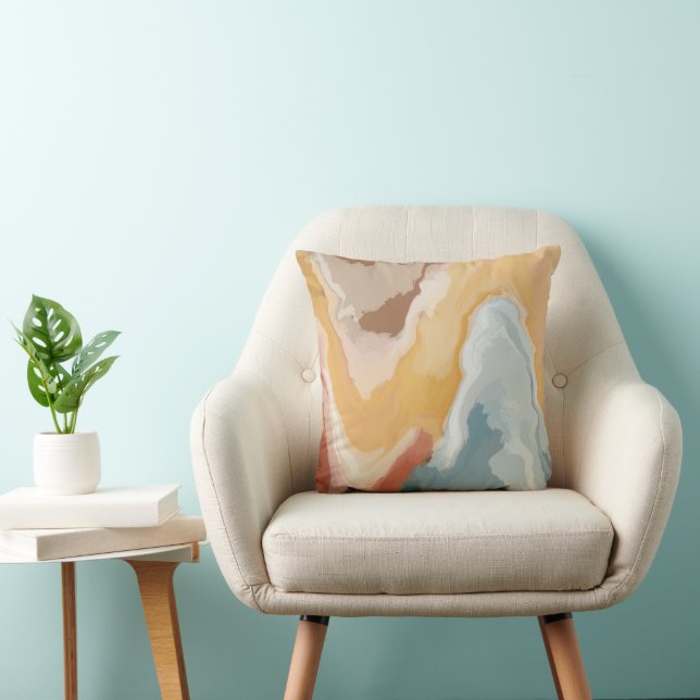 Abstract Pastel Paint Summer Edition Cushion (Chair)