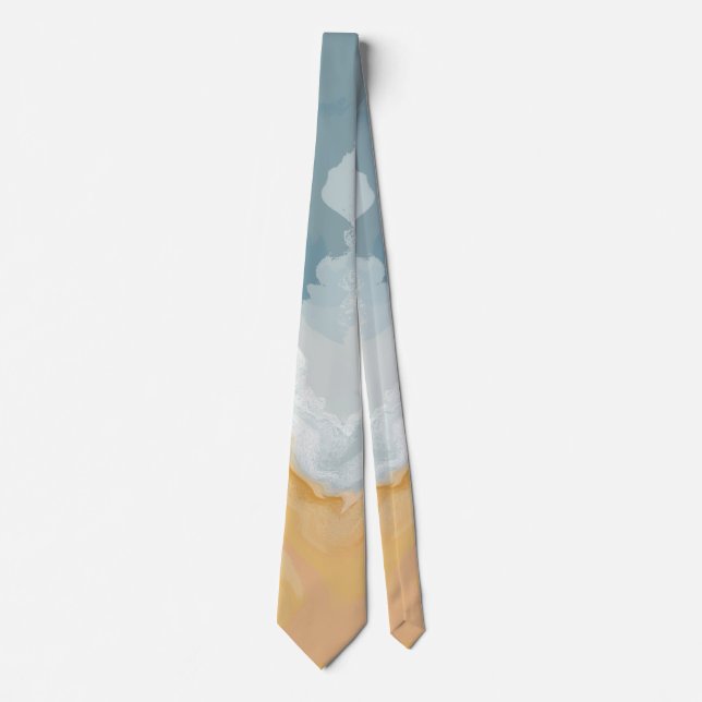 Abstract Pastel Paint Summer Edition Tie (Front)
