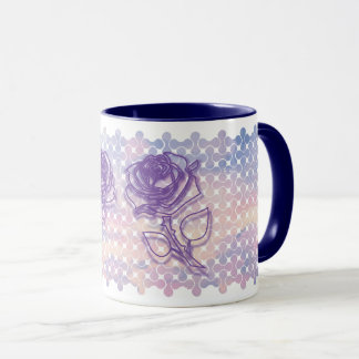 Abstract Pastel Rose Mugs